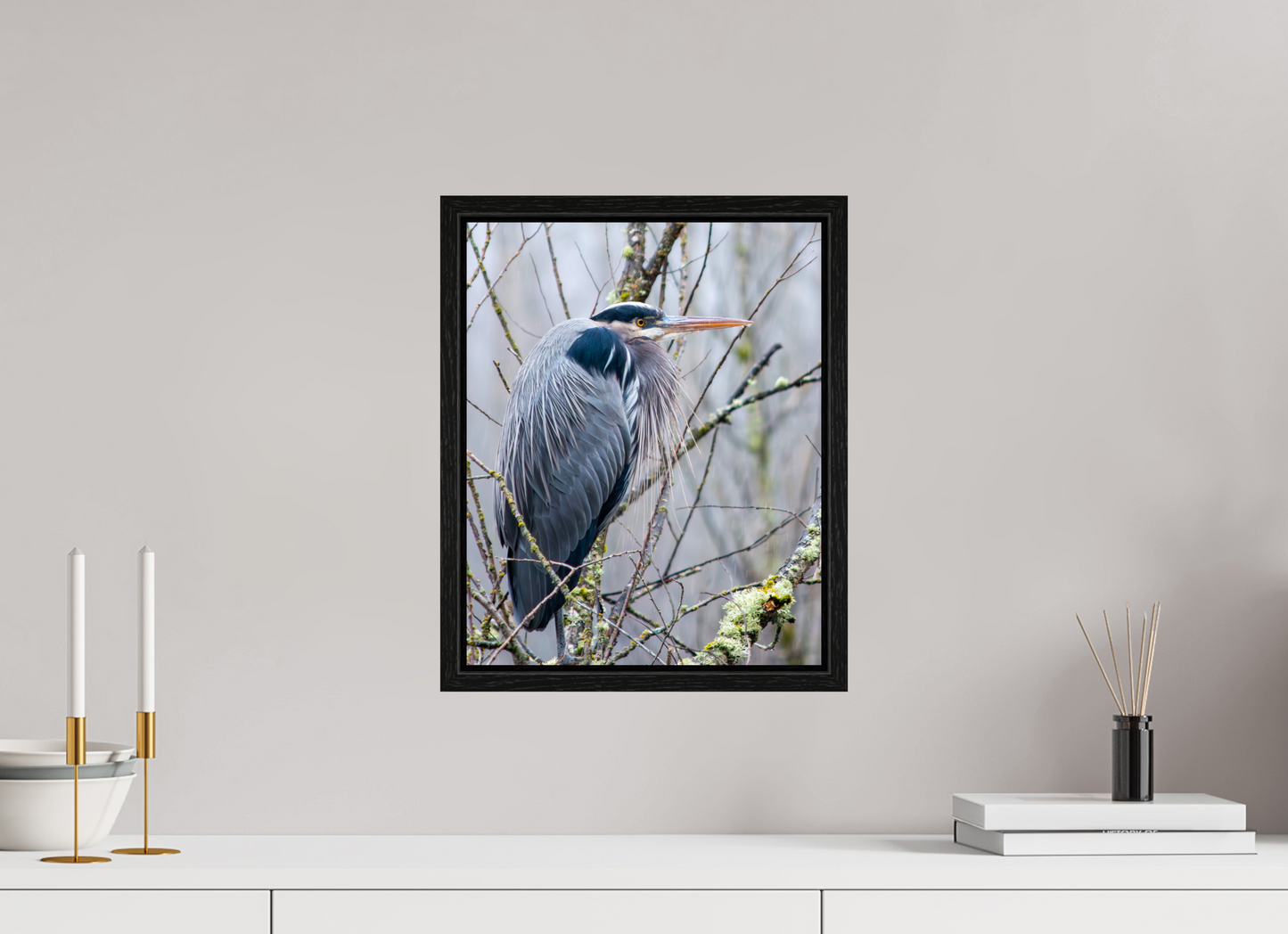 Rainy Great Blue Heron