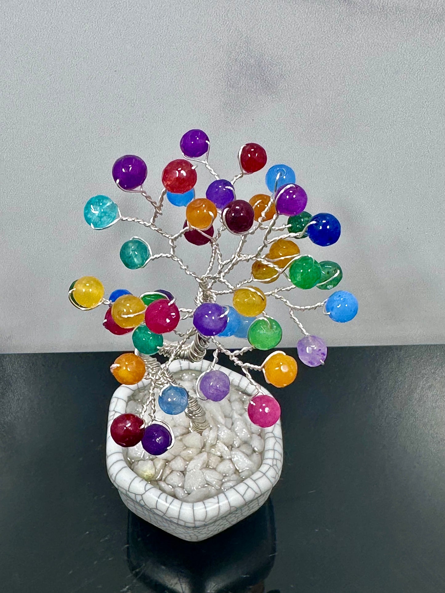 Rainbow Agate Crystal Tree