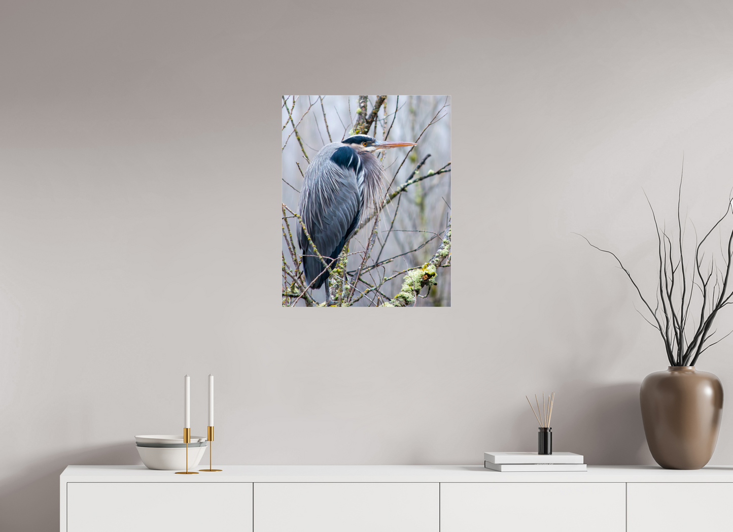 Rainy Great Blue Heron