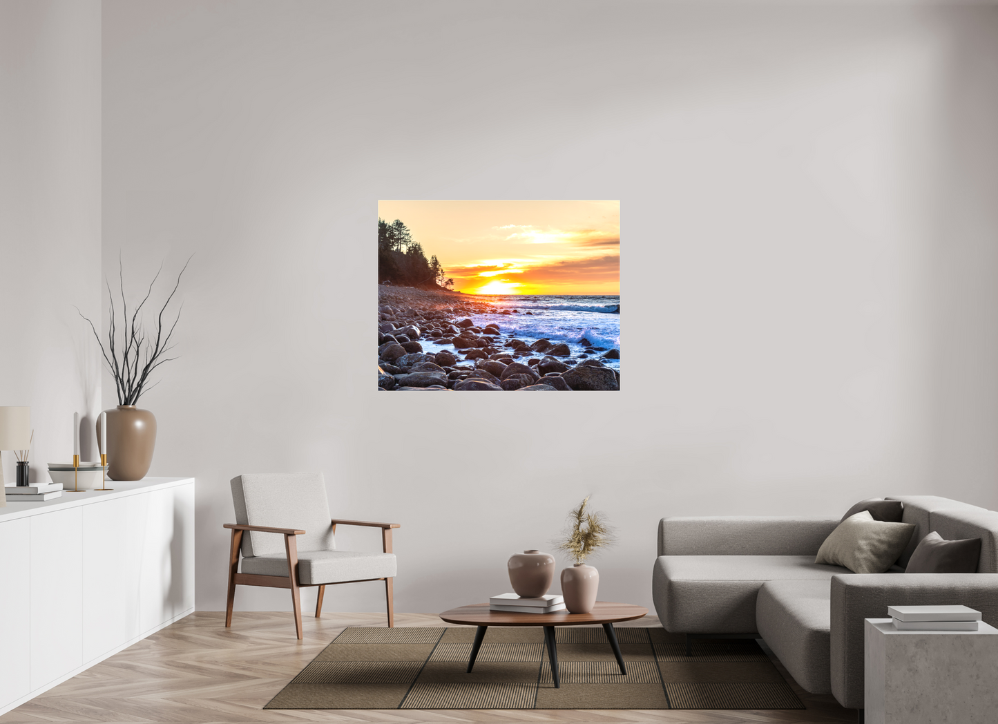 49.6 x 39″, Canvas Prints The Cove at Seaside Beach