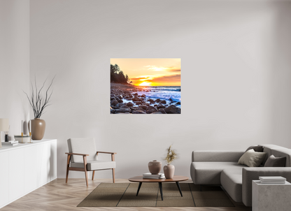 49.6 x 39″, Canvas Prints The Cove at Seaside Beach