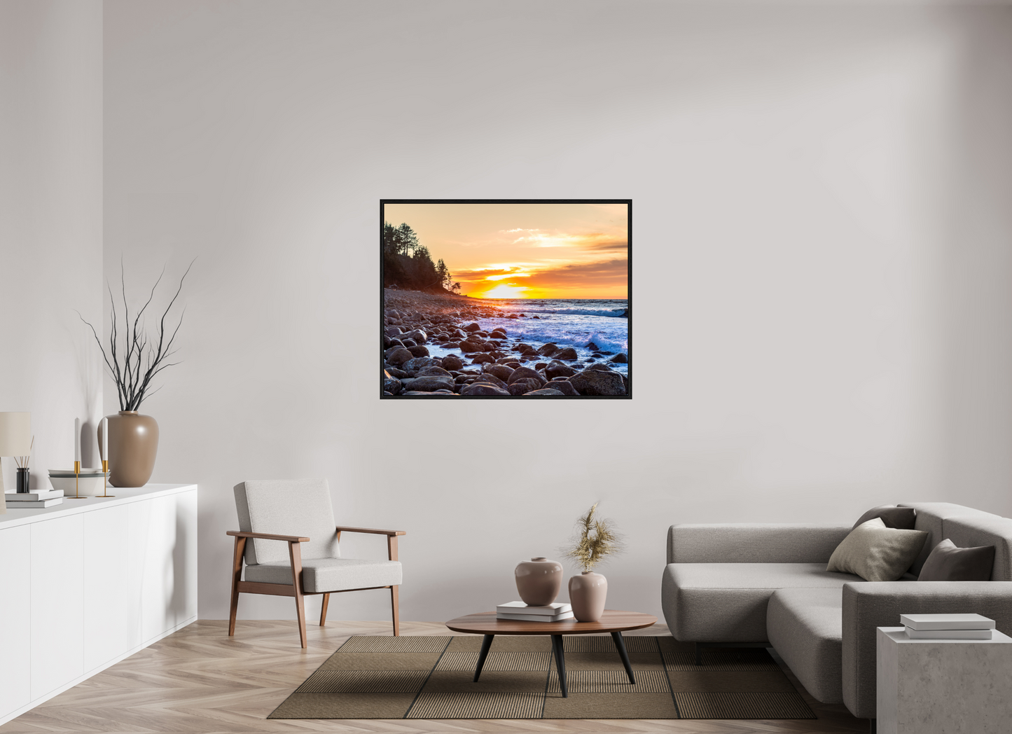 49.6 x 39″, Floater Frame The Cove at Seaside Beach