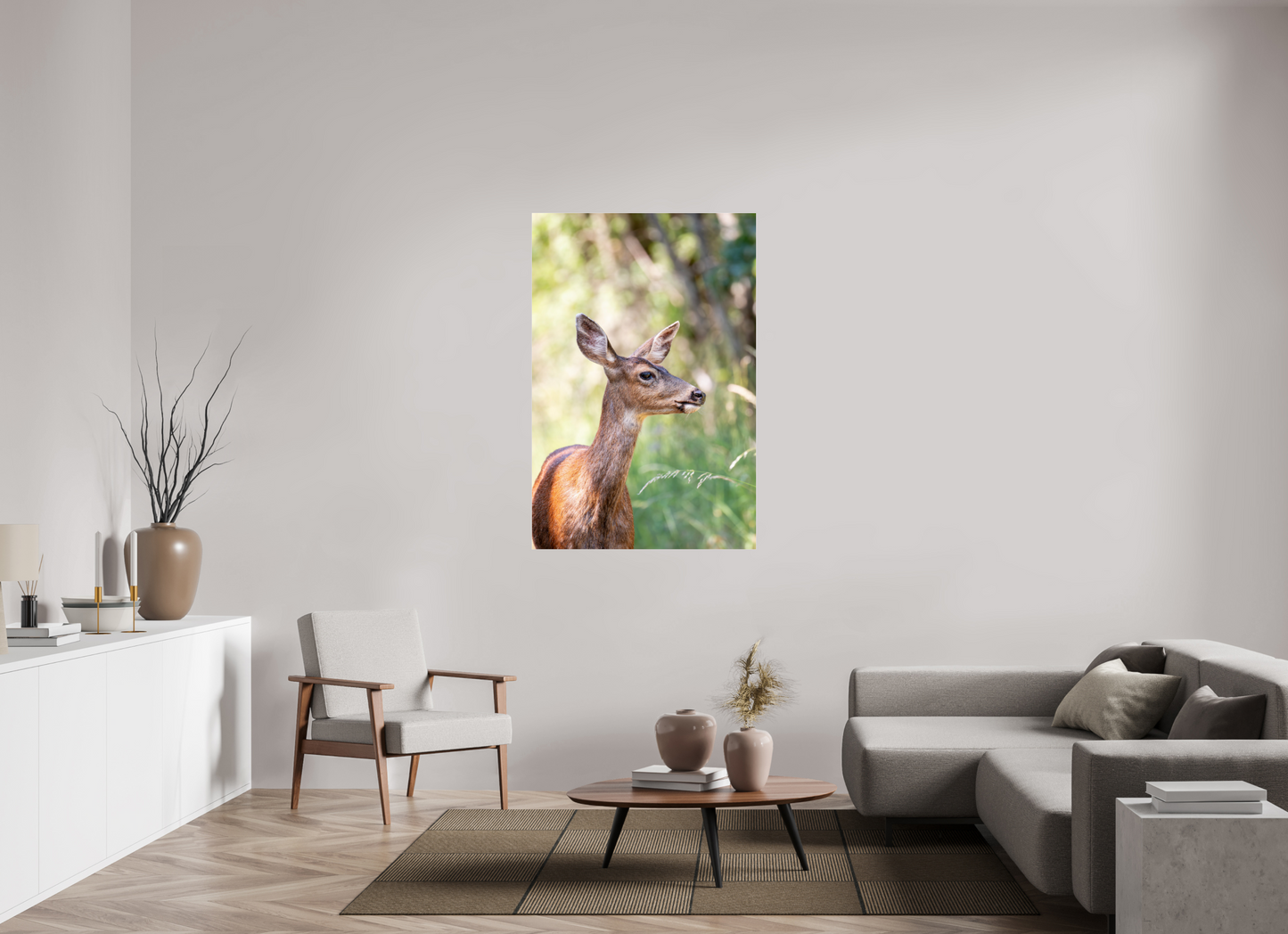 Foraging Deer