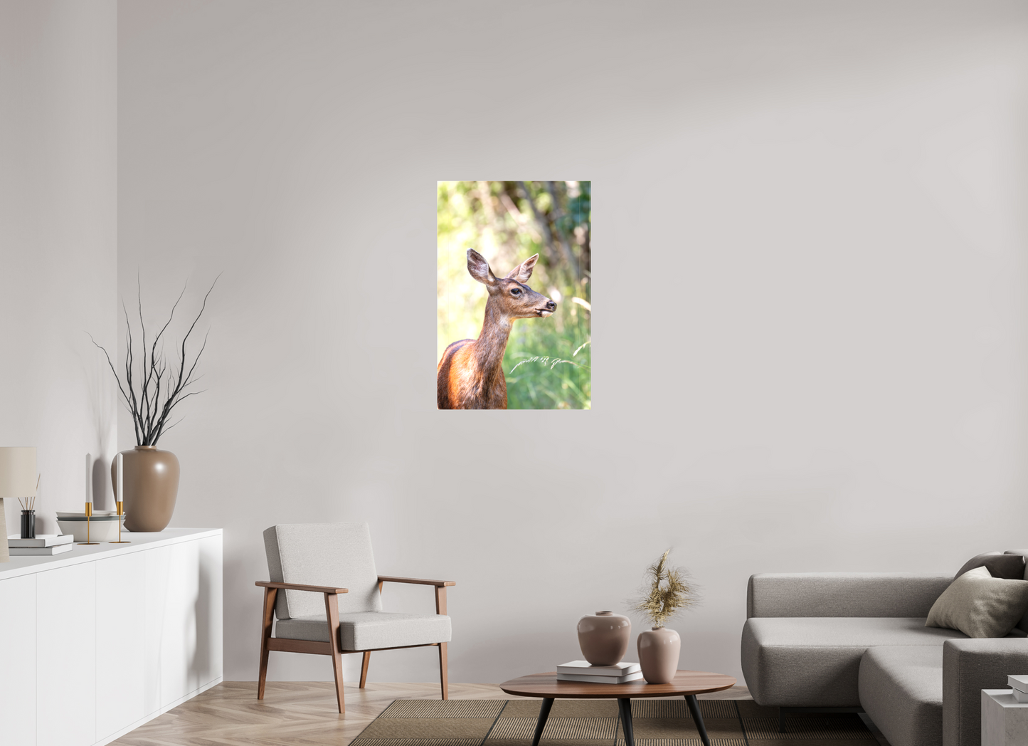 Foraging Deer