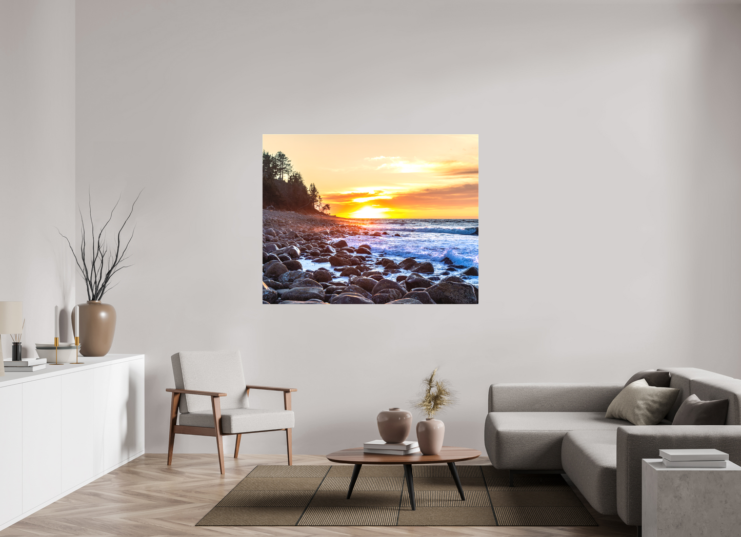 59.8 x 47″, Canvas Prints The Cove at Seaside Beach