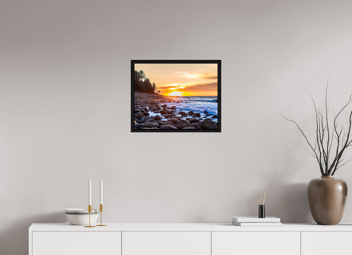 20.4 x 16″, Floater Frame The Cove at Seaside Beach
