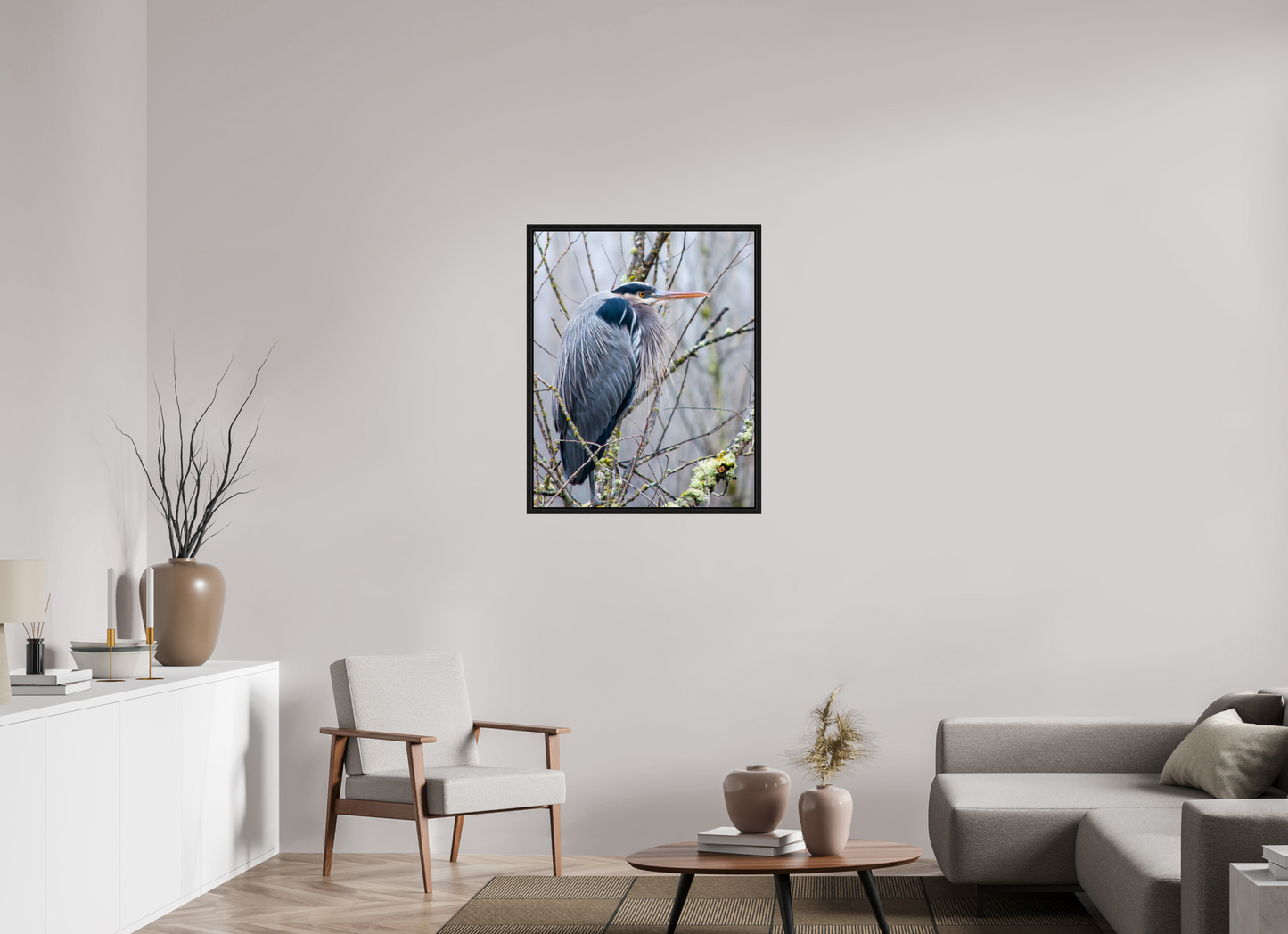 Rainy Great Blue Heron