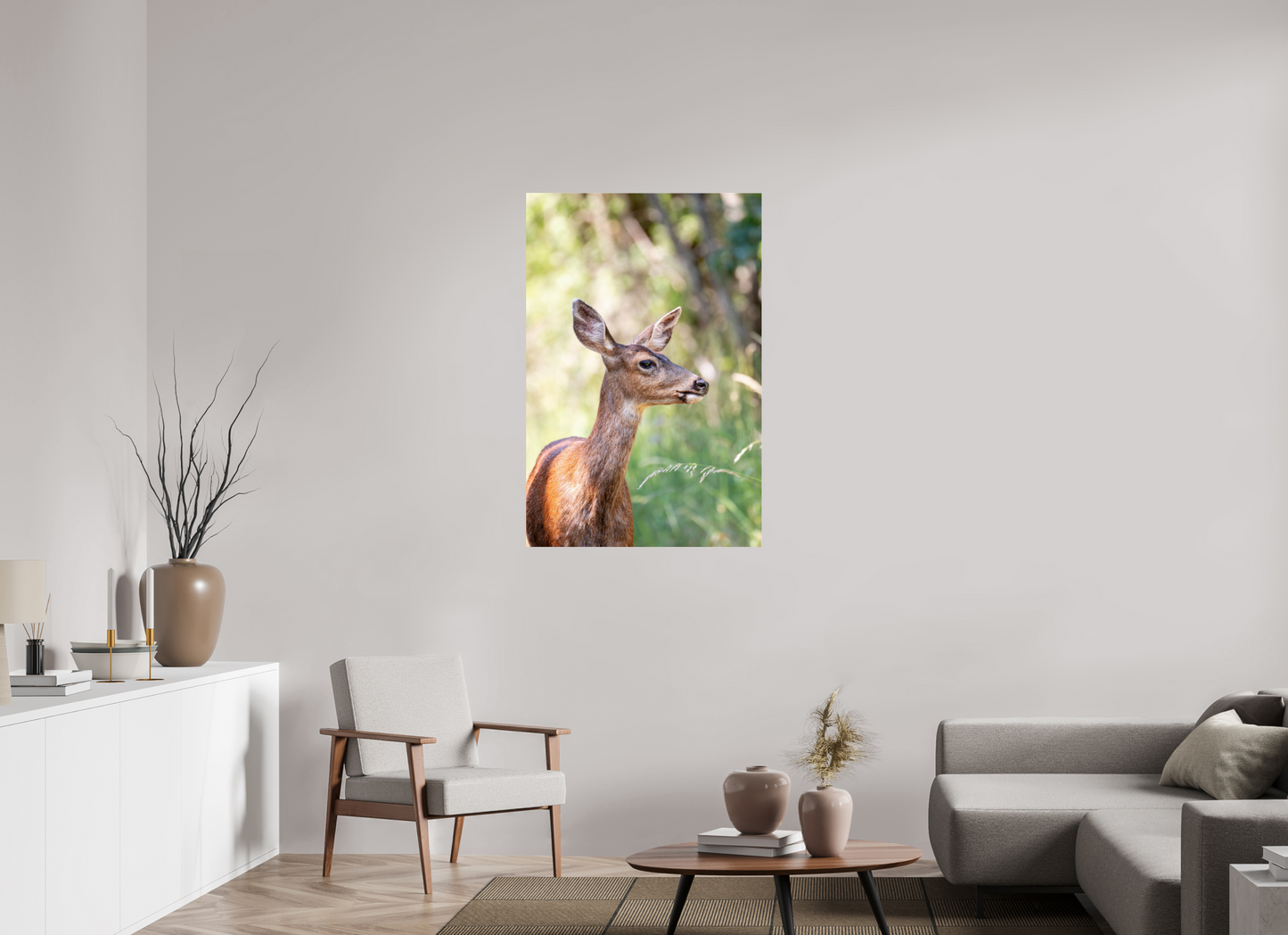 Foraging Deer
