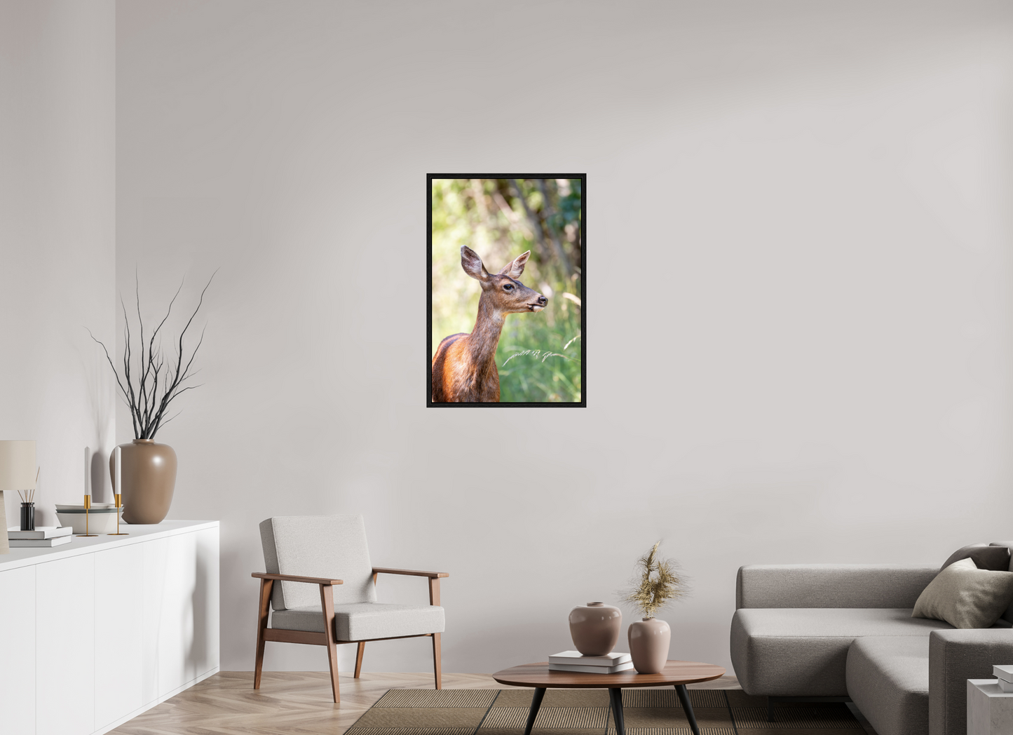 Foraging Deer