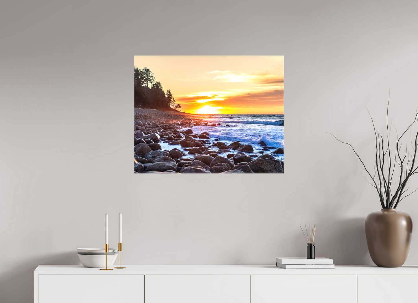 30.6 x 24″, Canvas Prints The Cove at Seaside Beach