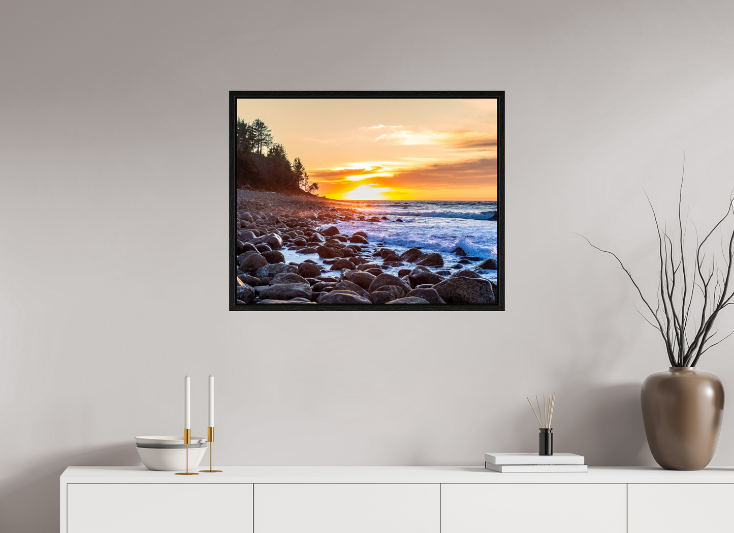 30.6 x 24″, Floater Frame The Cove at Seaside Beach