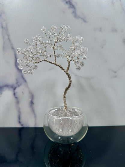 Crackle Quartz Crystal Tree