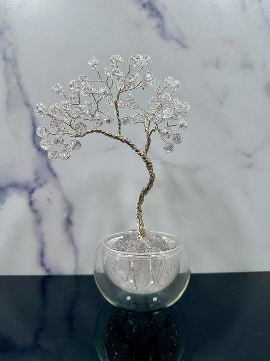Crackle Quartz Crystal Tree