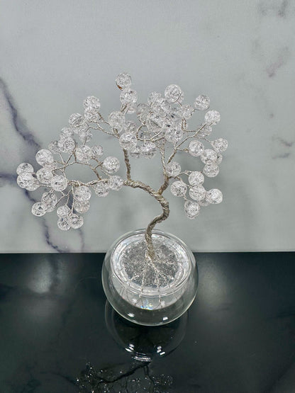 Crackle Quartz Crystal Tree