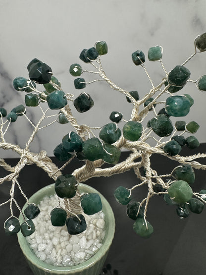 Natural Green Canadian Jade Crystal Gem Tree