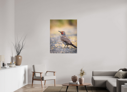 35 x 43.7″, HD Metal Print Remarkable Northern Flicker