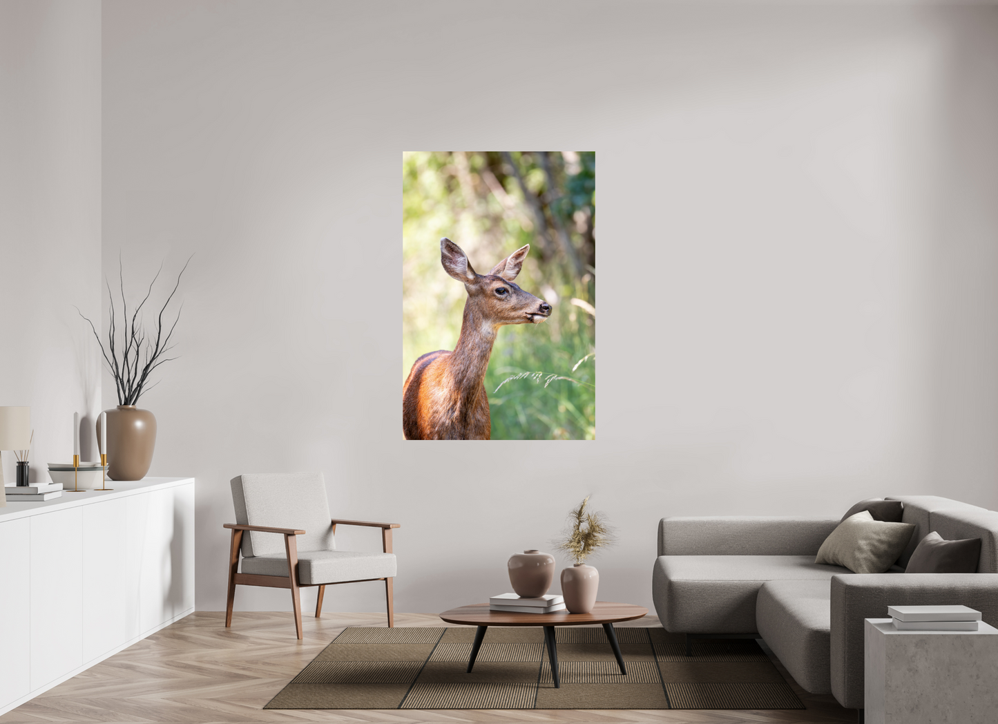 Foraging Deer