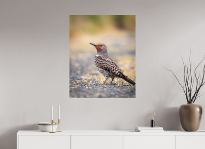 28 x 35″, HD Metal Print Remarkable Northern Flicker
