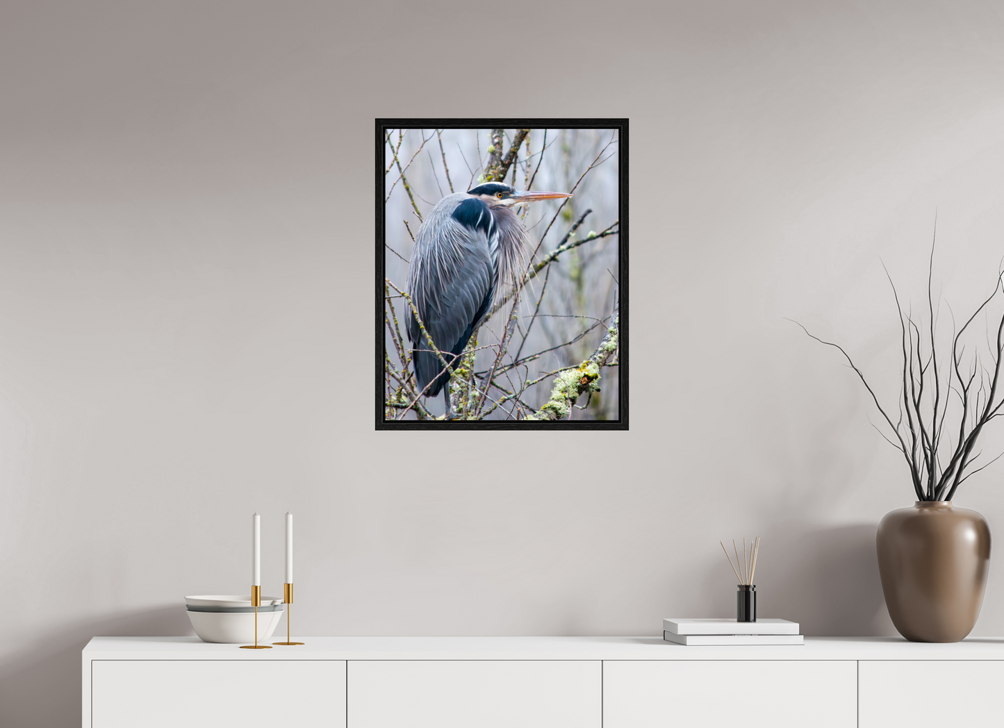 Rainy Great Blue Heron