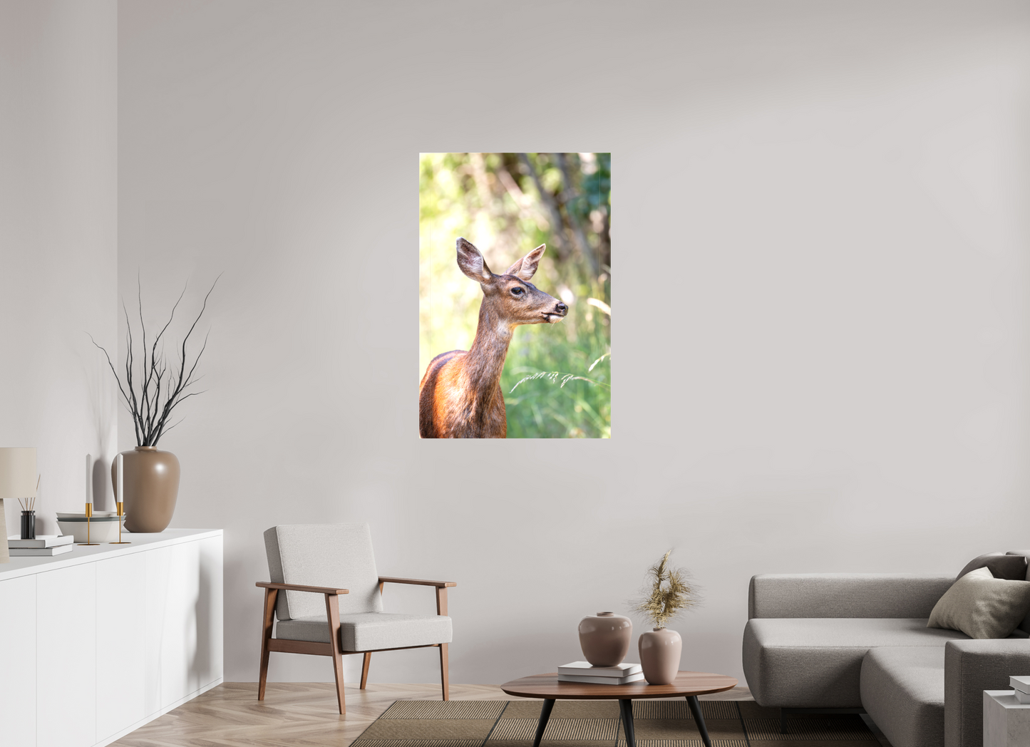Foraging Deer