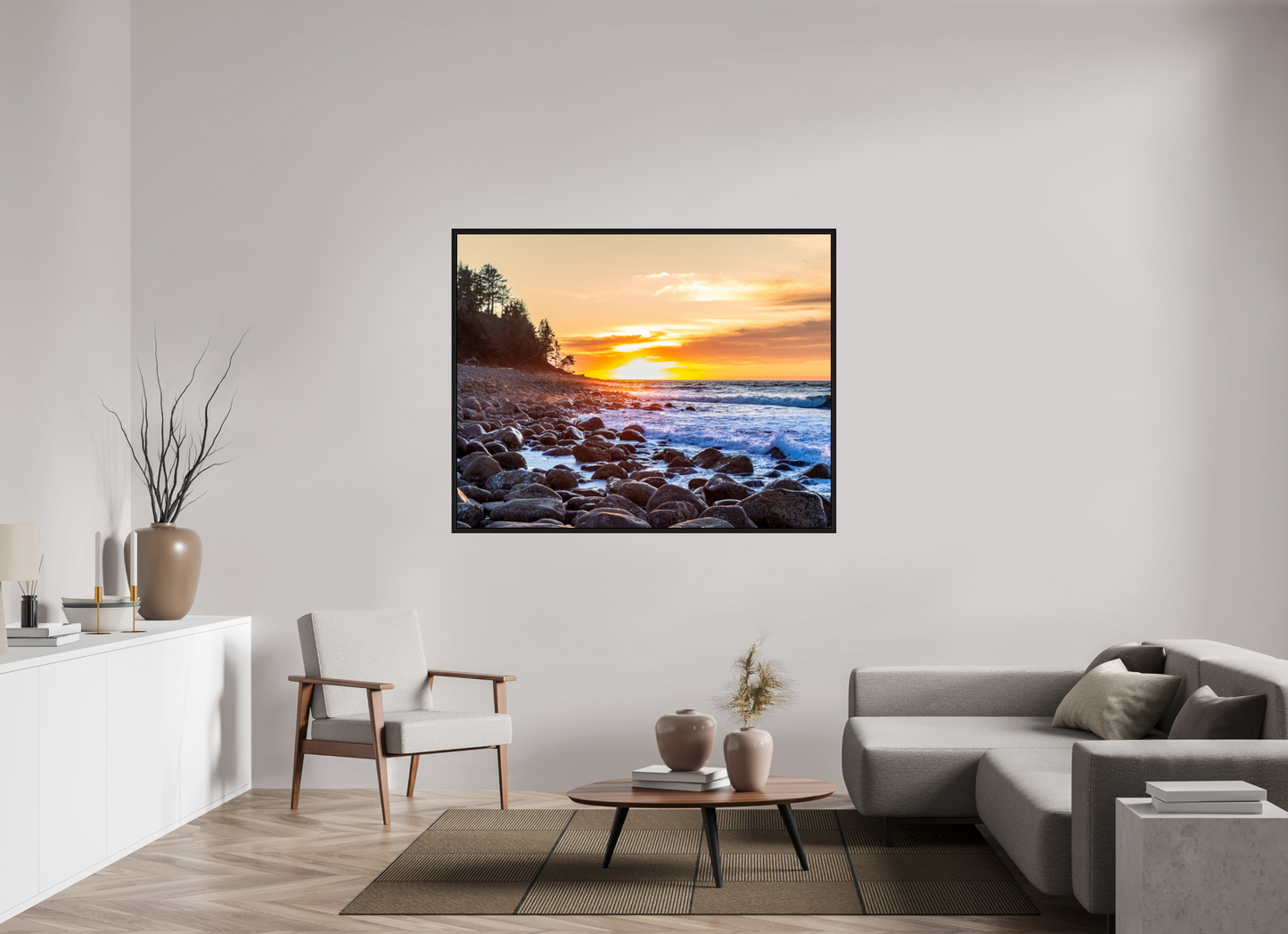 59.8 x 47″, Floater Frame The Cove at Seaside Beach