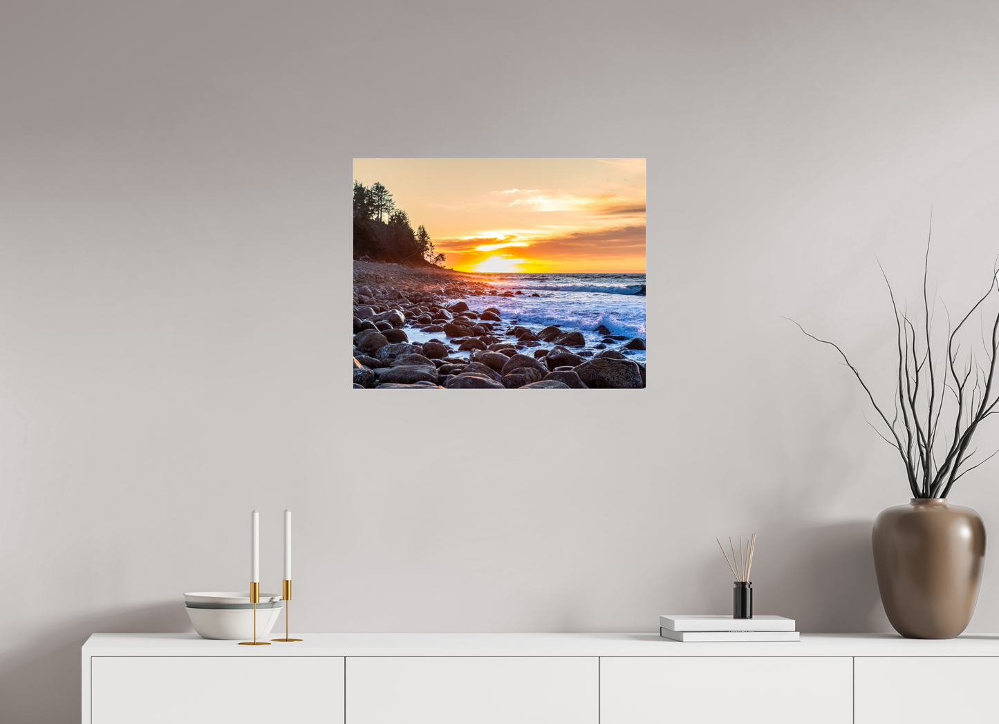 25.4 x 20″, Photo Print Under Acrylic Glass The Cove at Seaside Beach