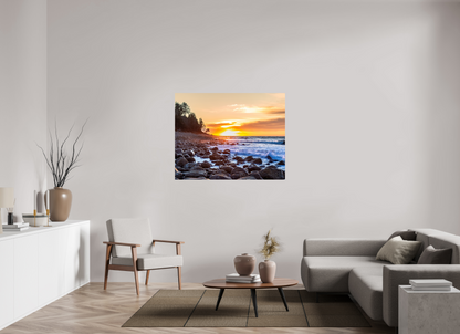 49.6 x 39″, HD Metal Print The Cove at Seaside Beach