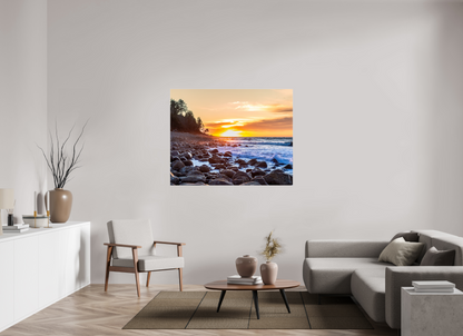 54.7 x 43″, Photo Print Under Acrylic Glass The Cove at Seaside Beach